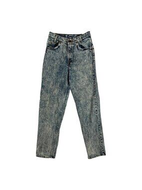 Vintage Levi's 551 Student Jeans Size26x30 Blue Acid Wash Tapered Made USA